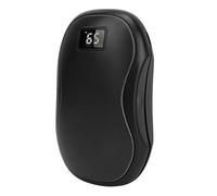 Qudinip Chauffe-Mains électrique, Batterie Externe Portable, Rechargeable, avec Chauffage Double Face, pour Les Voyages d'hiver, 6000mAh (Noir)
