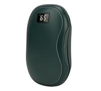 Qudinip Chauffe-Mains électrique, Batterie Externe Portable, Rechargeable, avec Chauffage Double Face, pour Les Voyages d'hiver, 6000mAh (Vert)