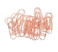Qudinip Clips à Stylo en Métal pour Livre, Porte-stylo à Trombone en or Rose Durable de 20 Pièces pour le Bureau et L'étude