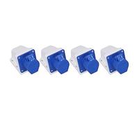 Qudinip Connecteur D'alimentation étanche à 3 Broches, Prise Industrielle, pour Usage Extérieur et Industriel, Plastique PP, 4 Jeux