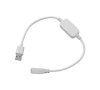 Qudinip Contrôleur de Lumière Compact à Variateur USB Bluetooth pour un éclairage Monochrome Personnalisable à la Maison, classé IP44, 1 unité (Blanche)