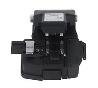 Qudinip Couperet de Fiber Optique de Haute Précision avec Retour Automatique du Couteau pour la Coupe de Fiber Optique, Fixation 3 en 1 en Alliage D'aluminium Noir