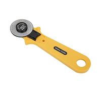 Qudinip Cutter Rotatif pour une Coupe sans Couture du Tissu et du Cuir, Design Ergonomique, Lame en Acier Inoxydable, Parfait pour le Matelassage et les Travaux Manuels - 1 X 45 Mm (45mm)