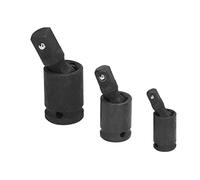 Qudinip Ensemble D'adaptateurs de Douille 3 Pièces, Adaptateur de Douille à Joint Durable avec une flexibilité à 360 Degrés pour un Accès Facile, Acier au Chrome-molybdène, 1/2, 1/4, 3/8 Pouces,
