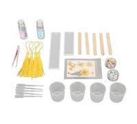 Qudinip Ensemble de Moules en Résine pour Marque-page, Résistant aux Déchirures, Décoration Faite à la Main pour Cadeaux Personnels et Souvenirs (Jaune)