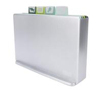 Qudinip Ensemble de Planches à Découper avec Support de Rangement, Planches à Découper Polyvalentes à Code Couleur pour une Préparation Sûre de la Viande, des Légumes et des Fruits de Mer, 4 Pièces