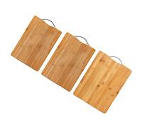 Qudinip Ensemble de Planches à Découper en Bambou, 3 Pièces, Planche de Cuisine Durable Double Face pour Usage Domestique, Moyen, Grand, Extra Large
