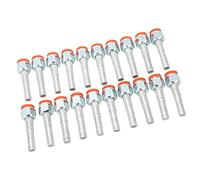 Qudinip Ensemble de Raccords Cannelés pour Tuyau de Climatisation, 20 Connecteurs Universels en Aluminium Haute Résistance pour Véhicules Automobiles et D'ingénierie (5/8 po)