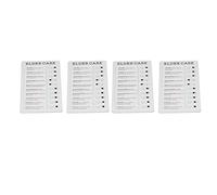Qudinip Ensemble de Tableau de Liste de Contrôle Portable 4 Pièces avec Tableau de Corvée Détachable pour Usage de Bureau à Domicile Matériau PVC 20x12 Cm (SOINS AUX PERSONNES ÂGÉES)