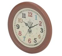 Qudinip Horloge Murale Ronde Miniature pour Maison de Poupée, Accessoire Décoratif en Résine Colorée pour Maison de Poupée 1:12, Matériau de qualité Supérieure, 7x38mm