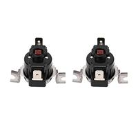 Qudinip Interrupteur de Commande Thermique 25A, Dispositif de Commutation Fiable et Sûr pour Distributeurs D'eau à Moteur et Appareils électriques, Paquet de 2 Pièces (80℃)