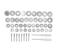 Qudinip Jeu de Meules de Coupe Diamantées, 40 Pièces, Disques de Meulage Métalliques Assortis avec Tournevis et Bielles pour Outils Rotatifs