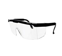 Qudinip Lunettes Antibuée Légères, Coupe-vent, Protection Anti-poussière pour Tir en Intérieur, Chasse en Plein Air, Lentille PC Transparente 5.9 "x 2.3" (Noir brillant 51118061119 (gauche),
