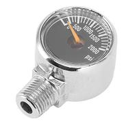 Qudinip Manomètre de Pression CO2 2000psi, Compteur de Remplissage Précis en Acier Inoxydable pour Cylindre et Fût de CO2 1/8NPT