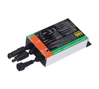 Qudinip Micro-onduleur lié au Réseau, Générateur d'onde Sinusoïdale Pure MPPT Haute efficacité pour Petits Systèmes Solaires en Alliage D'aluminium 1 unité (600W)