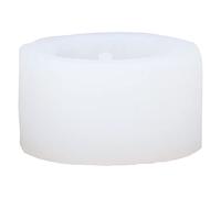 Qudinip Moule de Pot de Fleur en Silicone Rond Multifonctionnel, Moule de Jardinière pour Décoration de Maison, Blanc, 1 unité (50-2283-D)