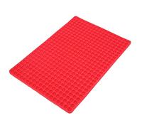 Qudinip Moule en Silicone pour Biscuits pour Chiens, pour un Démoulage Facile et une Utilisation Polyvalente dans les Fours et les Congélateurs, Conception à 468 Trous (Rouge)