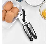 Qudinip Ouvre-boîte en Acier Inoxydable, Outil de Cuisine Portatif Multifonction pour Ouvrir Facilement les Bocaux, les Bouteilles et les Aliments en Conserve, 18x5.5cm