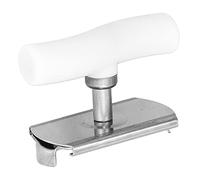 Qudinip Ouvre-boîte en Acier Inoxydable, Ouvre-bouteille de Pot Léger et Portable pour la Cuisine, Conception Ergonomique à Prise Facile (Blanche)