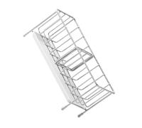 Qudinip Panier de Séchage D'évier, Support de Rangement en Acier Inoxydable 304 pour Fournitures de Cuisine et éponges, Conception de Passoire de Drainage, 21x8.6x9.5cm