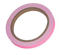 Qudinip Panneau de sécurité Fluorescent Lumineux en PVC, Ruban Adhésif Phosphorescent de 10 M, pour une Utilisation Intérieure et Extérieure (Rose)