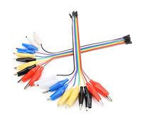 Qudinip Pince pour Sauter un Ensemble de Fils de Connexion Mâles et Femelles de 20 Cm, Différentes Couleurs pour une Identification Facile dans les Expériences sur Planche à Pain