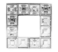 Qudinip Poignée de Tiroir Moderne à Double Trou, Poignée D'armoire élégante pour Porte de Maison, Armoires en Alliage de Zinc 45x45x20mm 1 unité