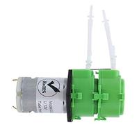 Qudinip Pompe Péristaltique à Double Tête, Pompe de Circulation de Dosage de Haute Précision pour Liquide, Tube 1x3mm (DC12V)