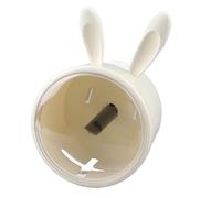 Qudinip Porte-Papier Hygiénique Design Lapin Mignon Distributeur Mural Élégant pour Salle De Bain Cuisine Plastique 1 Unité (Blanche)
