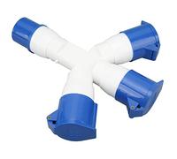 Qudinip Prise de Site Industriel étanche, Connecteur Multifonctionnel Robuste à 3 Broches pour Utilisation en Extérieur, Matériau 32A 220-250V PA66