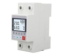 Qudinip Protecteur D'énergie Multifonction, Dispositif de Protection Contre Les Surtensions et Les sous-tensions, à Réenclenchement Automatique, pour Appareils Ménagers, Matériel PC, 230V, 63A