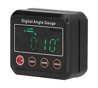 Qudinip Règle de Niveau Multifonctionnelle de Jauge D'angle Numérique de Haute Précision avec Affichage LED pour les Projets de Menuiserie et de Construction ABS Noir 60x67mm (DL1912)