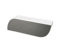 Qudinip Réveil Miroir élégant LED Réveil Numérique Multifonctionnel pour Chambre à Coucher Bureau 5,9 X 1,9 Pouces
