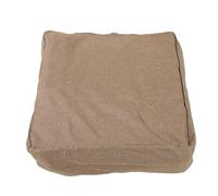 Qudinip Sac de Rangement en Tissu Foursquare, Housse de Pouf Polyvalente et élégante pour la Décoration de la Maison, 60x60x20cm (Lin Marron)
