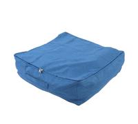 Qudinip Sac de Rangement en Tissu Foursquare, Housse de Pouf Polyvalente et élégante pour la Décoration de la Maison, 60x60x20cm (Bleue)