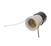Qudinip Support de Lampe en Porcelaine E27, étanche, Réglable, Petite Douille D'isolation Thermique pour Lampes Chauffantes, Céramique Durable, 1 unité