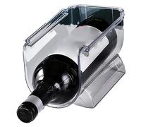 Qudinip Support de Rangement de Vin Empilable pour Un Meilleur Affichage de la Maison, Support de Vin en Plastique Transparent pour Cuisine et Bar, de Bouteille élégant pour Diverses Occasions