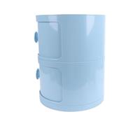 Qudinip Table de Chevet Ronde élégante, Multi-usages, Minimaliste, pour Chambre à Coucher, Salon, Plastique, 1 unité (3 Tiers)