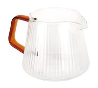 Qudinip Tasse à café à Haute Teneur en Borosilicate avec Poignée, Design épais Transparent pour la Maison et le café, Légère et élégante, 1 X Tasse (350 ml)