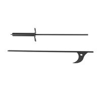 Qudinip Tisonnier Antirouille de 40 Pouces pour Feux de Camp, Tisonnier de Cheminée en Acier Robuste pour Une Utilisation Intérieure et Extérieure, Outil de Piquage de Foyer Robuste, Rangement Facile
