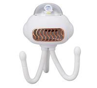 Qudinip Ventilateur Portatif sans Lame USB Rechargeable avec Vent Silencieux pour une Utilisation en Extérieur Mini Ventilateur alimenté par Batterie (Blanche)