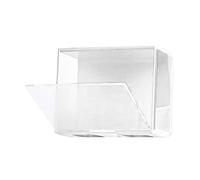Qudinip Vitrine de Poupée Transparente, Boîte de Rangement Empilable pour Mini Figurines à Collectionner, 1 unité, Désencombrez Votre Espace (L Blanc)