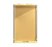 Qudinip Vitrine de Poupée Transparente, Boîte de Rangement Empilable pour Mini Figurines à Collectionner, 1 unité, Désencombrez Votre Espace (Jaune Petit)