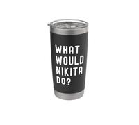 Que Ferait Nikita? Gobelet isotherme en acier inoxydable double paroi