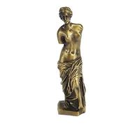 Queemie® Antique Romain Grec Vénus de Milo Métal Statue Vintage Mythologie Déesse de l'amour Figurine de Collection Sculpture Bureau À Domicile Décoration de Bureau Cadeaux Souvenirs, 7,5 Pouces