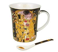Queen Isabell Tasse à café 300 ml en porcelaine Le baiser Gustav Klimt