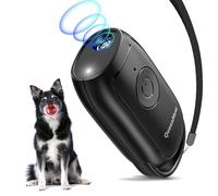 QueenMew Appareil Anti-aboiement Portable pour Chien - Appareil Anti-aboiement Puissant - avec LED - pour l'intérieur et l'extérieur - pour Petits et Grands Chiens