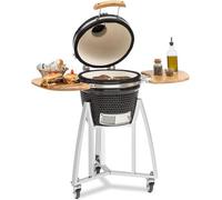 Queensize Barbecue Kamado grille cuisson inox - noir