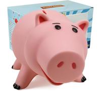 QUEENTAS Jouet Tirelire Cochon Grande Rose Plastique pour Enfants Adultes | Encassable pour Garçons et Filles, Tirelire en Plastique, Figurines,Cadeau Décorations D'anniversaire ou de Noël, Emballage