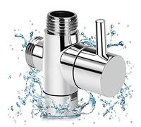 Queerelele 1 vanne de commutation 3 voies 3 voies Valve d'angle 1/2" pour lavabo, salle de bain, douche, cuisine, adaptateur de rechange pour système de douche, adaptateur en T